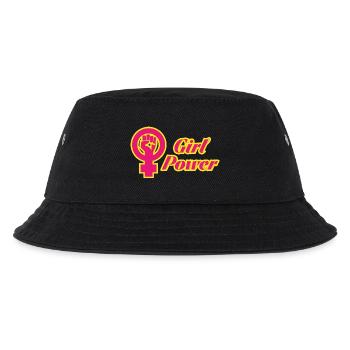 Girl Power - Kinder Bucket Hat - Schwarz - Vorne