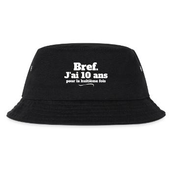 80 years old, I'm 80 years old, 80 years old - Kids’ Bucket Hat - black - Front