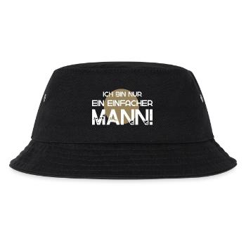 Ich bin nur ein einfacher Mann - Kinder Bucket Hat - Schwarz - Vorne