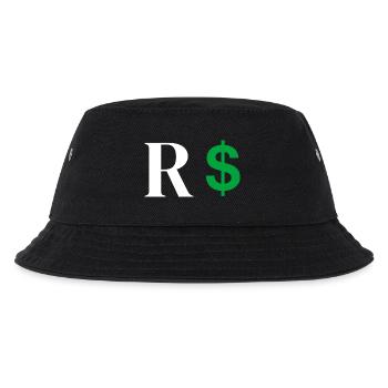 Buchstabe r Dollar - Kinder Bucket Hat - Schwarz - Vorne