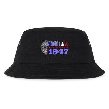 1947 - 78 Jahre Meditation & Harmonie - Kinder Bucket Hat - Schwarz - Vorne