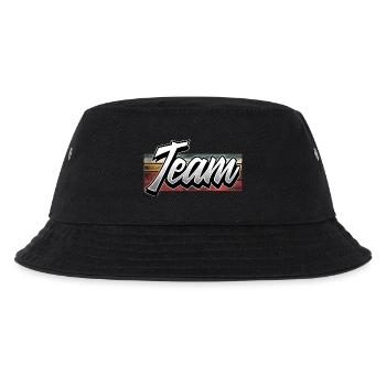 Team - Kinder Bucket Hat - Schwarz - Vorne