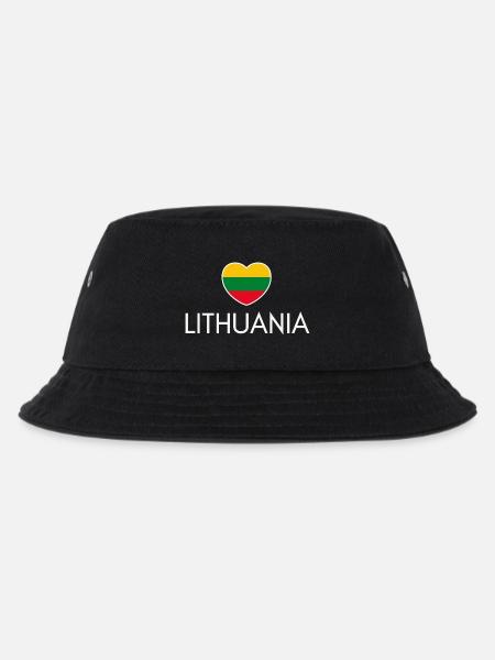 I love Lithuania, Lithuanian pride - Kids’ Bucket Hat - black