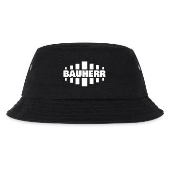 Bauherr - Kinder Bucket Hat - Schwarz - Vorne