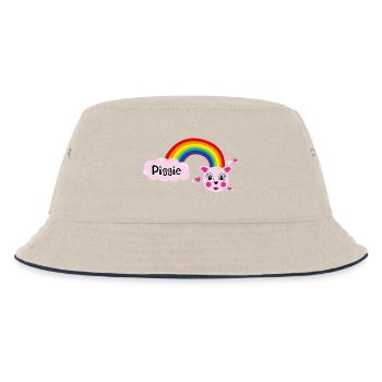 Piggie mimi von Helfspawn - Kinder Bucket Hat - Natur/Navy - Vorne