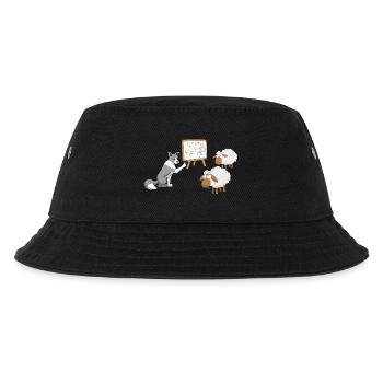Border Collie Coach - Kinder Bucket Hat - Schwarz - Vorne