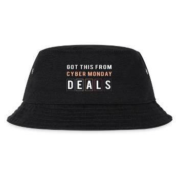 Cyber Monday Kaufrausch - Kinder Bucket Hat - Schwarz - Vorne
