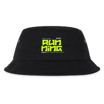 Feel Alive Running Neon - Kinder Bucket Hat - Schwarz - Vorne
