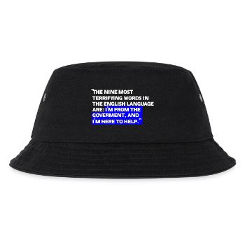 Paradoxe Zitate zu staatlichen Beihilfen - Kinder Bucket Hat - Schwarz - Vorne