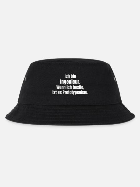 Ingenieur Prototypenbau Spruch - Kinder Bucket Hat - Schwarz