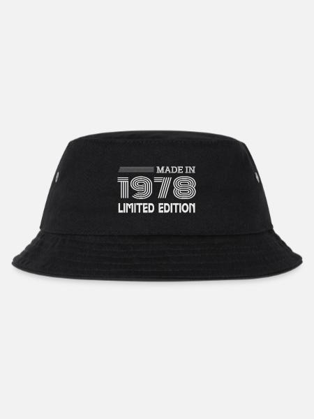Original 1978 Vintage 1978 Retro Geburtstag 1978 - Kinder Bucket Hat - Schwarz