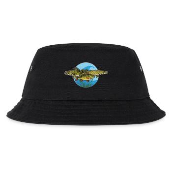 Barsch Hecht Zander Raubfisch Angeln - Kinder Bucket Hat - Schwarz - Vorne