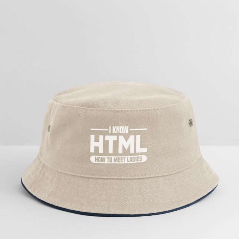 HTML Humor Code Programmer Saying Kids’ Bucket Hat