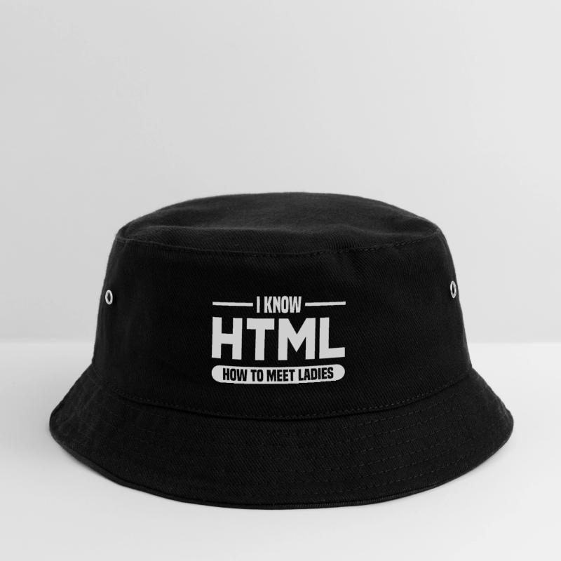 HTML Humor Code Programmer Saying Kids’ Bucket Hat