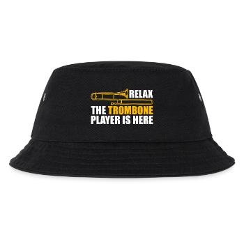 Relax Posaune Posaunenspieler Posaunist - Kinder Bucket Hat - Schwarz - Vorne