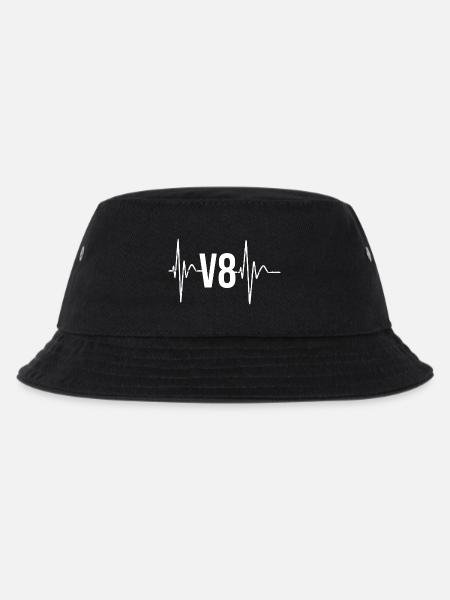 V8 Heartbeat Us Car Liebhbaber Motif - Bob Enfant - noir