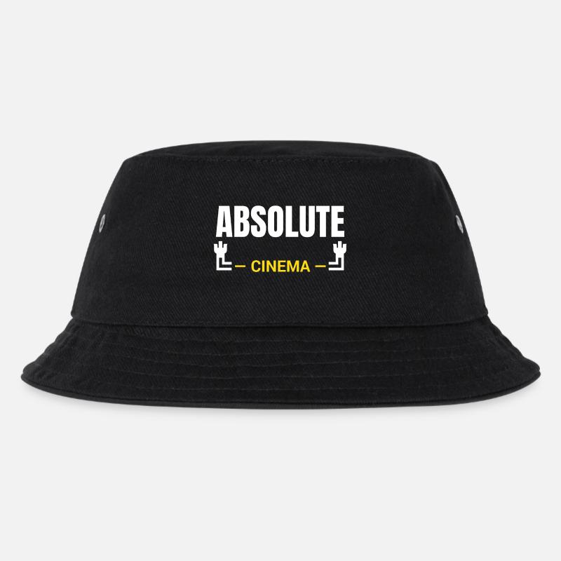 Absolute Cinema Statement - Kinder Bucket Hat - Schwarz