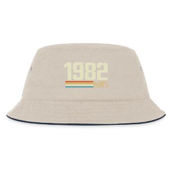 Vintage March 1982 - Kids’ Bucket Hat - ecru/navy - Front