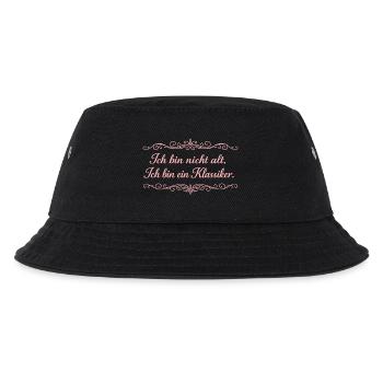 Ich bin nicht alt Klassiker - Kinder Bucket Hat - Schwarz - Vorne