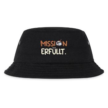 Küchenchef MISSION ERFÜLLT Lustiges - Kinder Bucket Hat - Schwarz - Vorne