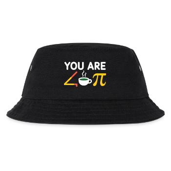 Du bist acute tea Pi Kaffee a Cutie pie - Kinder Bucket Hat - Schwarz - Vorne