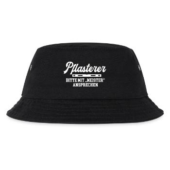 Pflasterer Meister Pflasterermeister Chef - Kinder Bucket Hat - Schwarz - Vorne