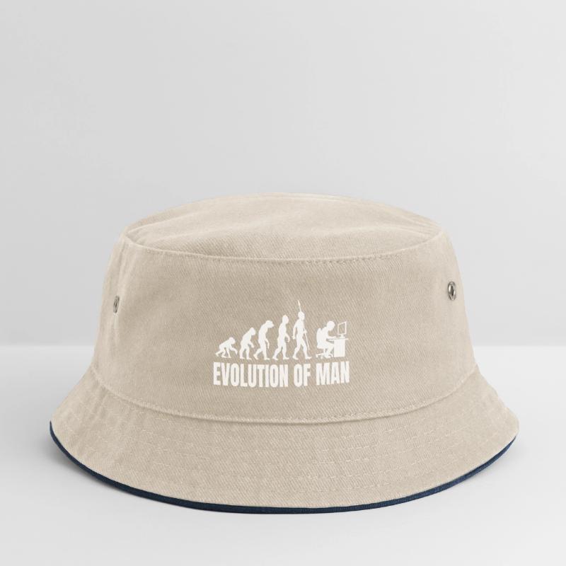 Programmer Computer Freak Evolution Retro Kids’ Bucket Hat