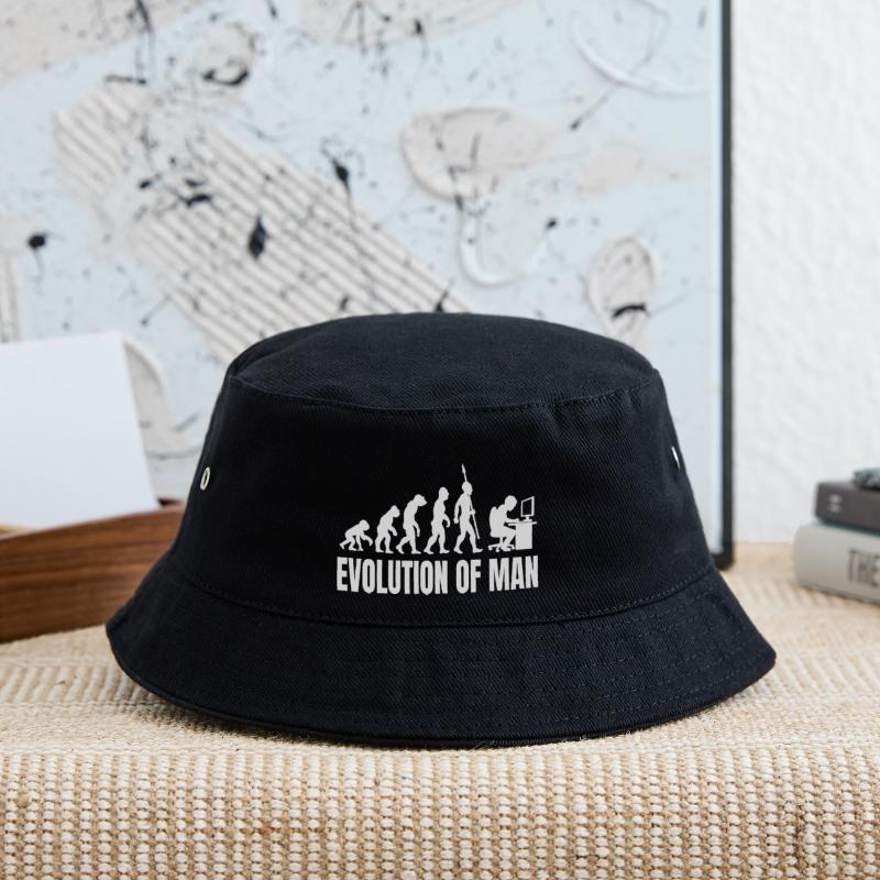 Programmierer Computerfreak Evolution Retro Kinder Bucket Hat