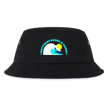 Smile waves and sunbeams - Kids’ Bucket Hat - black - Front
