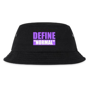Define Normal Lustig Sarkastisch Definition Grafik - Kinder Bucket Hat - Schwarz - Vorne