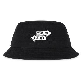 Theatre - Drama - Funny Stage Left Stage Right - Kids’ Bucket Hat - black - Front