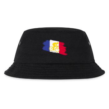 France Flag with Bicycle – Cycling Design - Kids’ Bucket Hat - black - Front