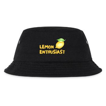 Zitrusliebhaber Lemon Enthusiast - Kinder Bucket Hat - Schwarz - Vorne