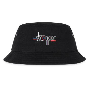 Stärker, als du denkst – Retro-Tippfehler - Kinder Bucket Hat - Schwarz - Vorne