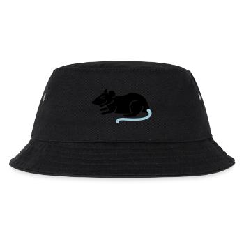 Ratte / rat (2c) - Kinder Bucket Hat - Schwarz - Vorne