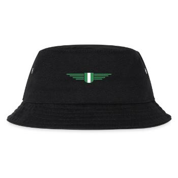 Nigeria Design – Zeige deine Landesliebe - Kinder Bucket Hat - Schwarz - Vorne