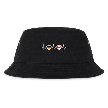 Canada Allemagne Heartbeat Drapeau Canadien - Bob Enfant - noir - Devant