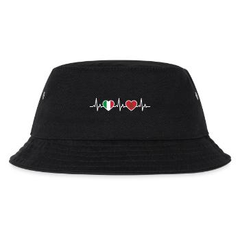 Maroc Italie Vintage Heartbeat Drapeau - Bob Enfant - noir - Devant