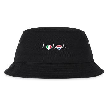 Pays-Bas Italie Néerlandais Heartbeat Flag - Bob Enfant - noir - Devant