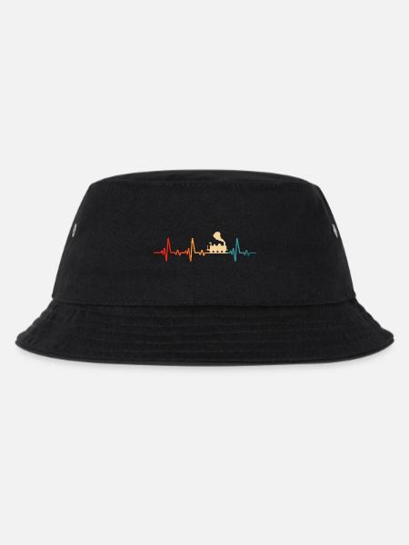modelleisenbahn retro eisenbahn lokomotive - Kinder Bucket Hat - Schwarz