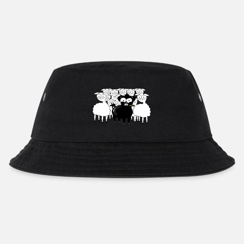 Schwarzes Schwein - Kinder Bucket Hat - Schwarz