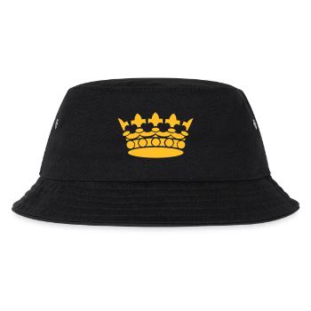 Krone Sieger König - Kinder Bucket Hat - Schwarz - Vorne