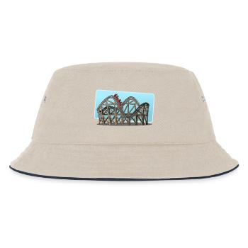 roller coaster - Kids’ Bucket Hat - ecru/navy - Front