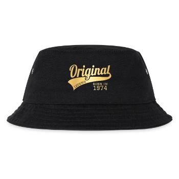 1974 74 Present Bday Birthday Gift Presente - Kinder Bucket Hat - Schwarz - Vorne