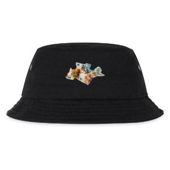 Euro-Geldscheine - Kinder Bucket Hat - Schwarz - Vorne