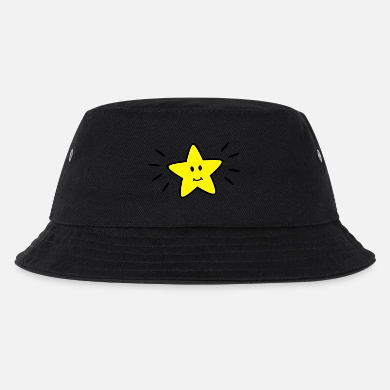 star - Kids’ Bucket Hat - black