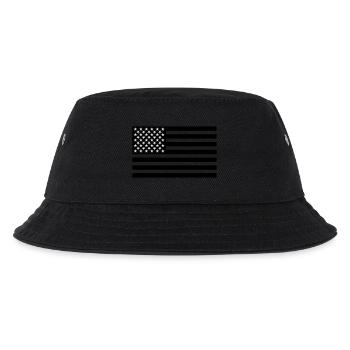 USA - Kinder Bucket Hat - Schwarz - Vorne