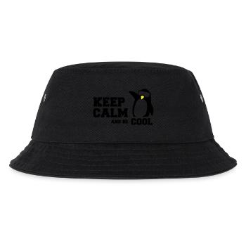 penguin keep calm - Kids’ Bucket Hat - black - Front