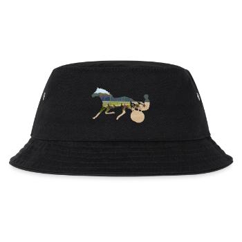 traber rennen trabrennen - Kinder Bucket Hat - Schwarz - Vorne