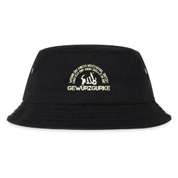 Gewürzgurke lustiger Spruch frech Film - Kinder Bucket Hat - Schwarz - Vorne